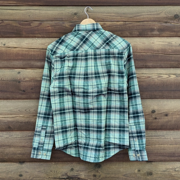 NWT Buffalo Jackson Trading CO. Men's Green Flannel Long Button Down Shirt - Picture 2 of 4